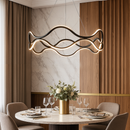 Люстра чорна підвісна світлодіодна D-60 cm Led 105W Wave Black 251188-100006584