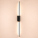 Світильник чорний настінний 2 розміри L-60cm/L-80 cm Led 6W/10W Black Pipe Line Square 251222-100006924