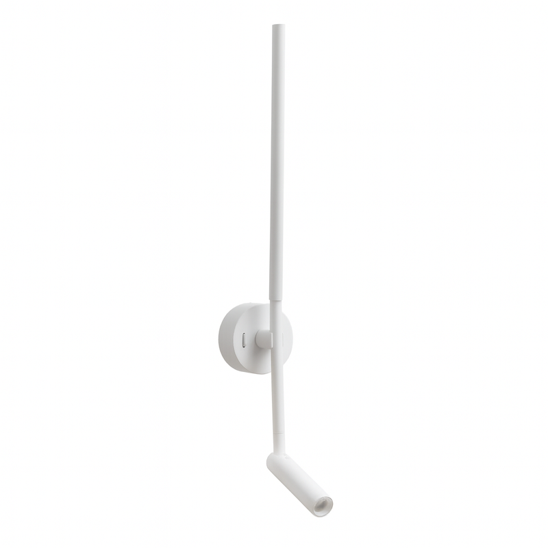 Бра лінійне біле зі спотом H-58,5 cm Led 8W White Cono spot long 251048-100006255