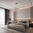 Люстра підвісна хромова з кришталевим плафоном D-60 cm Led 120W Chrome Crystal Shimmer 260822-100008752