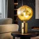 Настільна лампа золота з золотим плафоном H - 43 cm E27 Gold Melt Plazma 260822-100008753
