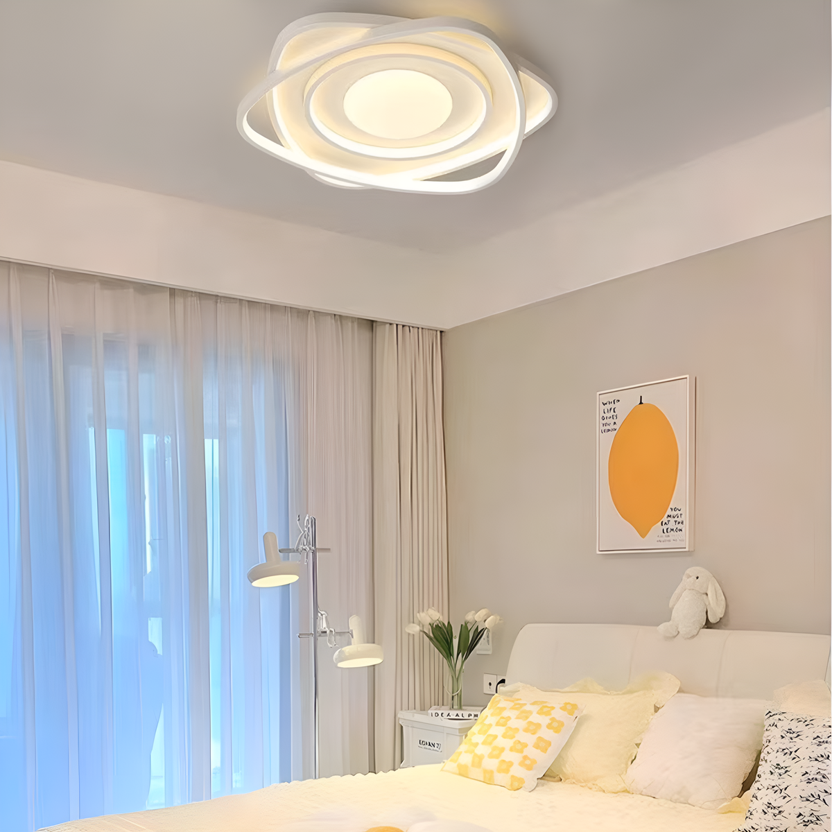 Стельовий світлодіодний світильник Geometry White 90W LED 250431-100004647