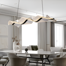 Люстра підвісна з прозорим плафоном та чорним декором Шовк L-120 cm Led 48W Jellyfish Silk black 250317-100004271