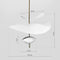 Люстра біла з пелюстками D-40 cm / D-60 cm Led 4000K White Flower 250918-100002038