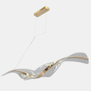 Видовжена люстра золота L-121 cm Led 40W 4500К Gold Aurora 260735-100008338