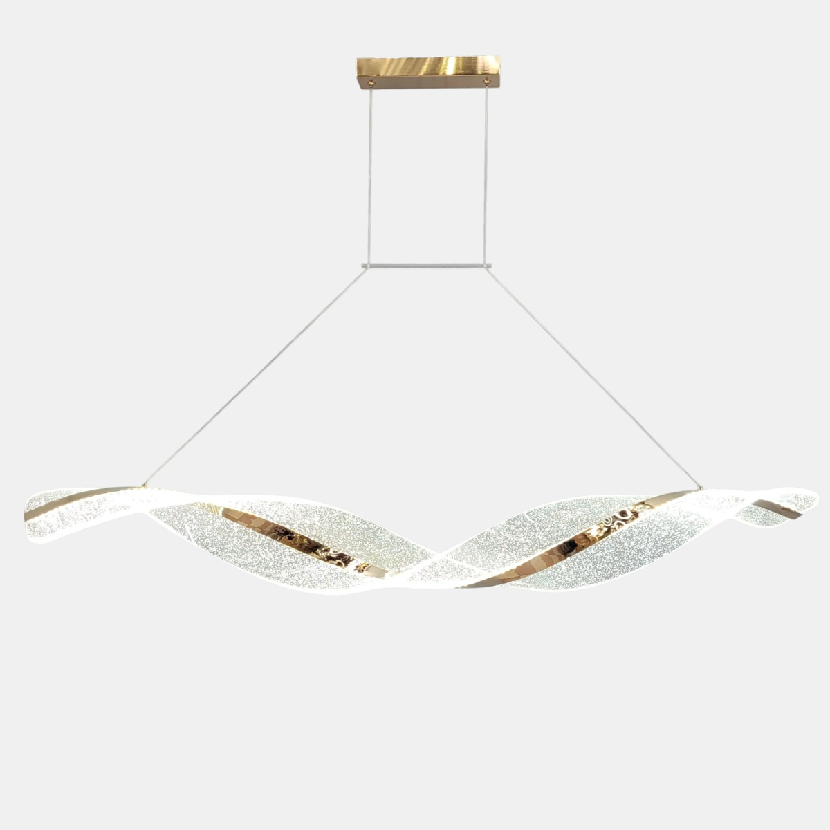 Видовжені люстри золоті L-120 cm Led 40W 4500К Gold Aurora 260735-100008338