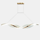 Видовжена люстра золота L-121 cm Led 40W 4500К Gold Aurora 260735-100008338