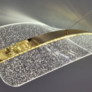 Видовжена люстра золота L-121 cm Led 40W 4500К Gold Aurora 260735-100008338