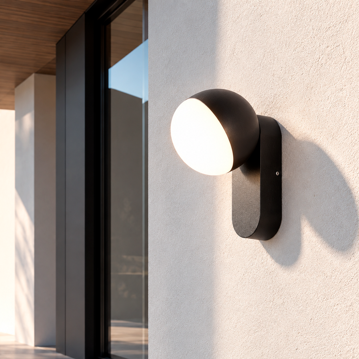 Світильник чорний настінний з білим розсіювачем H - 15,5 cm Led 12W 4000К Black + White Moderna 260936-100008981