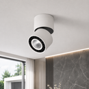 Світильник точковий накладний білий з чорним D - 8,5 cm Led 12W 3000K / 4000K White + Black Twister 260825-100008718