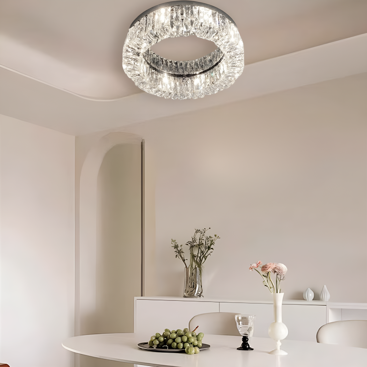 Стельовий світильник Crystal Donut D-40 cm / D-50 cm Chrome 250676-100005121