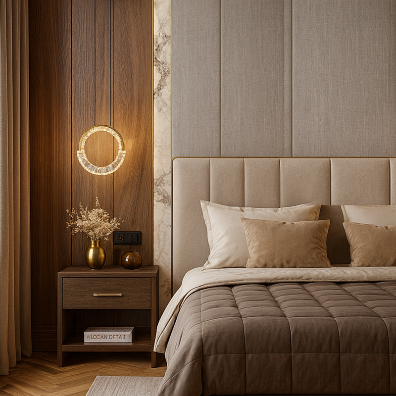 Підвісний золотий світильник з кришталевим плафоном кільцем з пультом D-26 cm Led 43W Gold Crystal diamond S lamp 251176-100006681