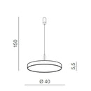 Підвісні люстри білі D-40 cm / D-60 cm Led White Astesa 251102-100006734