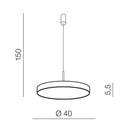 Підвісні люстри золоті D-40 cm / D-60 cm Led Gold Astesa 251102-100006735