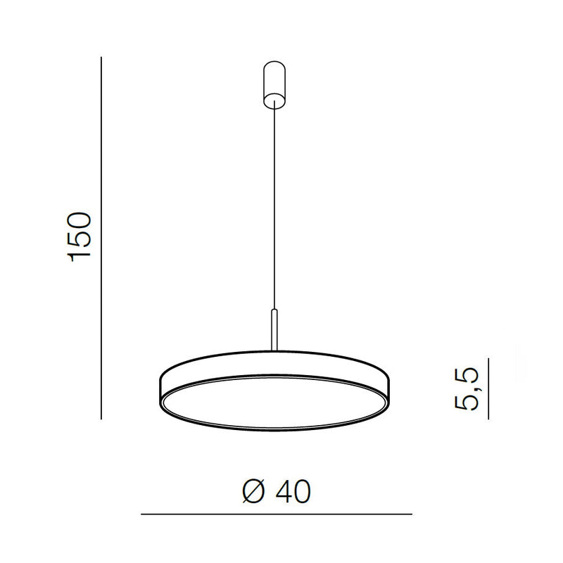Підвісні люстри золоті D-40 cm / D-60 cm Led Gold Astesa 251102-100006735
