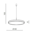 Підвісні люстри золоті D-40 cm / D-60 cm Led Gold Astesa 251102-100006735