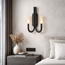 Настінний світильник чорний H-53 cm G9х2 Black+White Сhandelier 260319-100007694