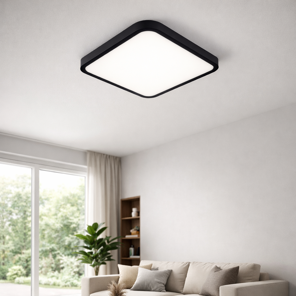 Стельовий світильник накладний чорний L-45 cm Led 44W Canny smooth Black 260160-100007065