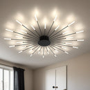 Стельовий світильник Fan lamp H80 D1160 Led 22W 3000K 4000K 6000K Black + Gold 250118-100004079