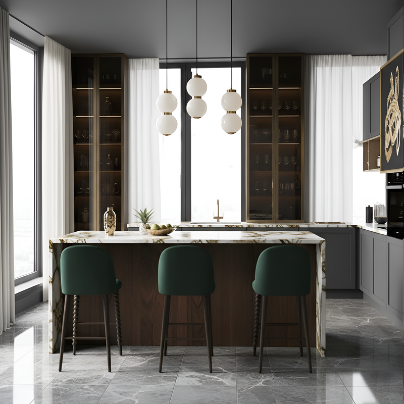 Підвісний світильник золотий подвійний з білими плафонами H-22 cm Led 6W Gold Pearl Balls 251166-100006688