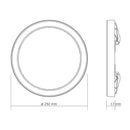 Настінно-стельові світильники білі D-21.7 cm / D-29.2 Led White Round 260854-100008674