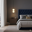 Підвісний світильник золотий подвійний з білими плафонами H-22 cm Led 6W Gold Pearl Balls 251166-100006688