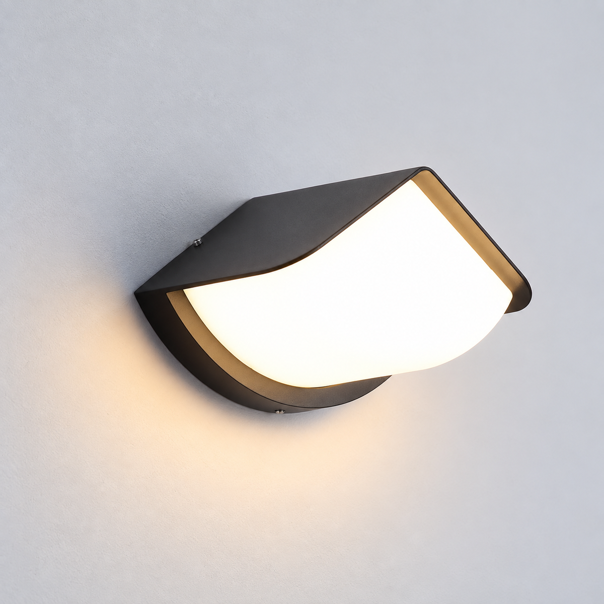 Світильник чорний настінний з білим розсіювачем H - 12 cm Led 10W 4000К Black + White Angle 260936-100008983