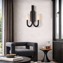 Настінний світильник чорний H-53 cm G9х2 Black+White Сhandelier 260319-100007694