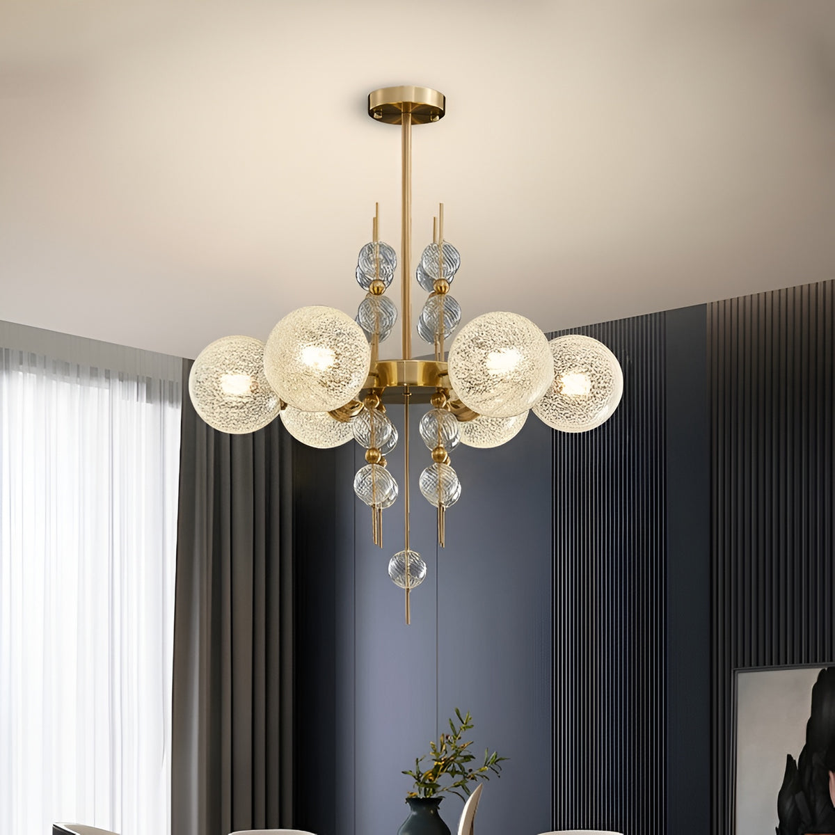 Підвісні світильники  D-70 cm 6xE27 / D-78 cm 8xE27 Brass Luxury Ann 231018-100002674