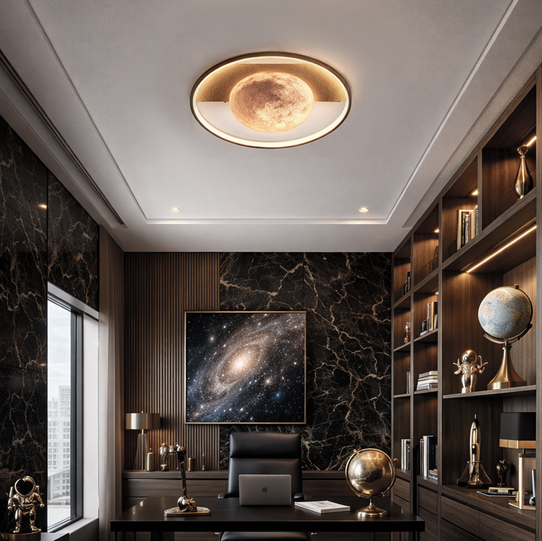 Стельова біла люстра з пультом D-51 cm Led 70W White Universe 251264-100006951