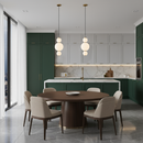 Підвісний світильник золотий потрійний з білими плафонами H-22 cm Led 12W Gold Pearl Balls 251166-100006689