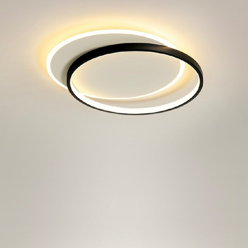 Стельовий світильник Double geometry L500 Led 36W 3000K 4000K 6000K Black + White 240476-100003224