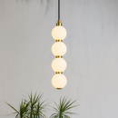 Підвісний світильник золотий з чотирма білими плафонами Led 10W Gold Pearl Balls 251166-100006690