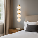 Підвісний світильник золотий з чотирма білими плафонами Led 10W Gold Pearl Balls 251166-100006690