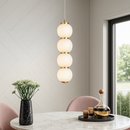 Підвісний світильник золотий з чотирма білими плафонами Led 10W Gold Pearl Balls 251166-100006690