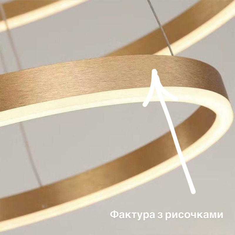 Підвісні світильники Kukho Circle 3000K-6000K D400 + D500 + D600 Led 120W / D400 + D600 + D800 Led 130W Silver / Black / Gold 240419-100003223
