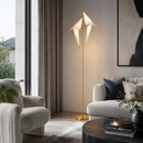Торшер золотий з двома пташками H-165 cm Led 12W Gold+White Pirch 260658-100008263