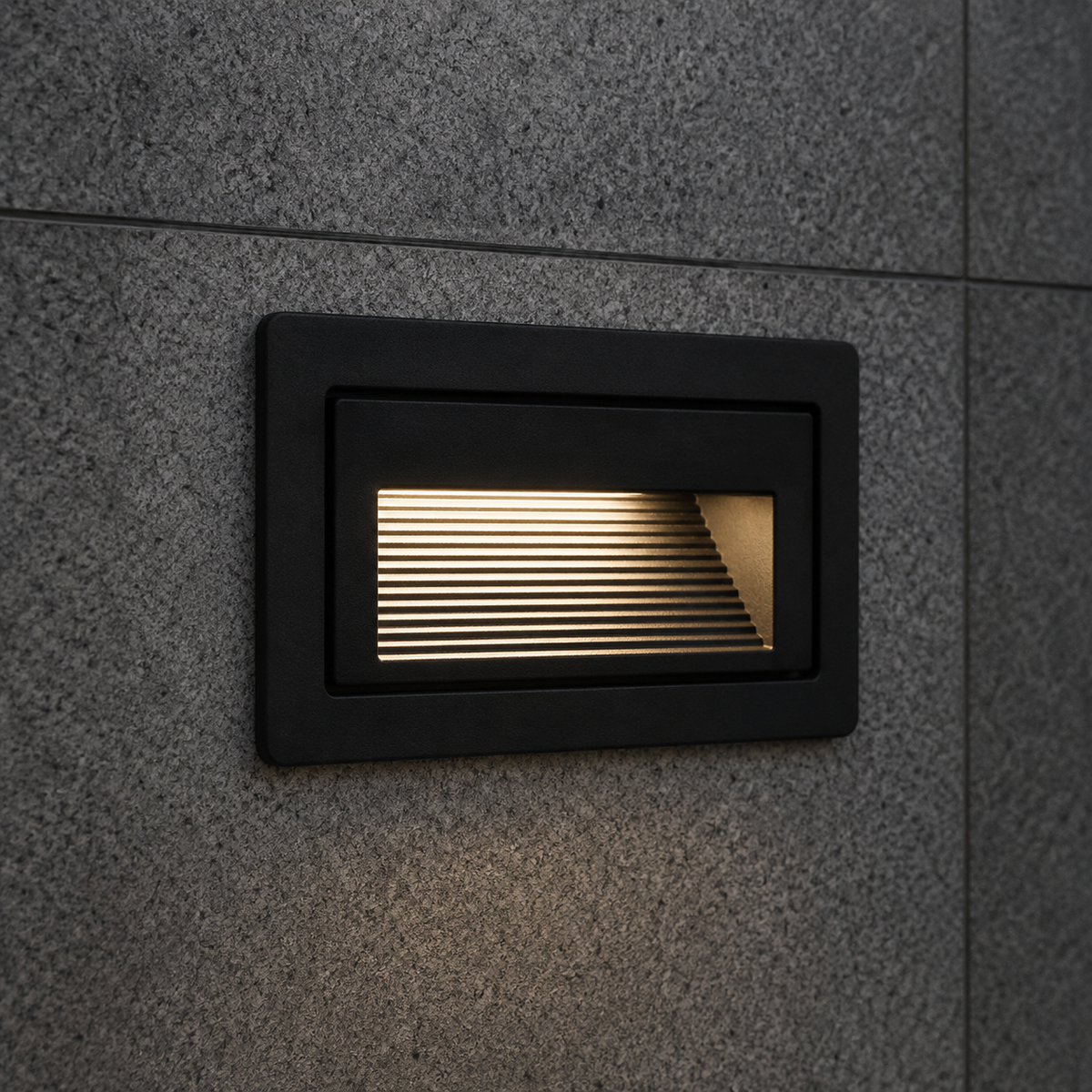 Світильник врізний чорний для підсвітки сходів H-6 cm L-10,4 cm Led 3W step light Black Britney 260719-100008388