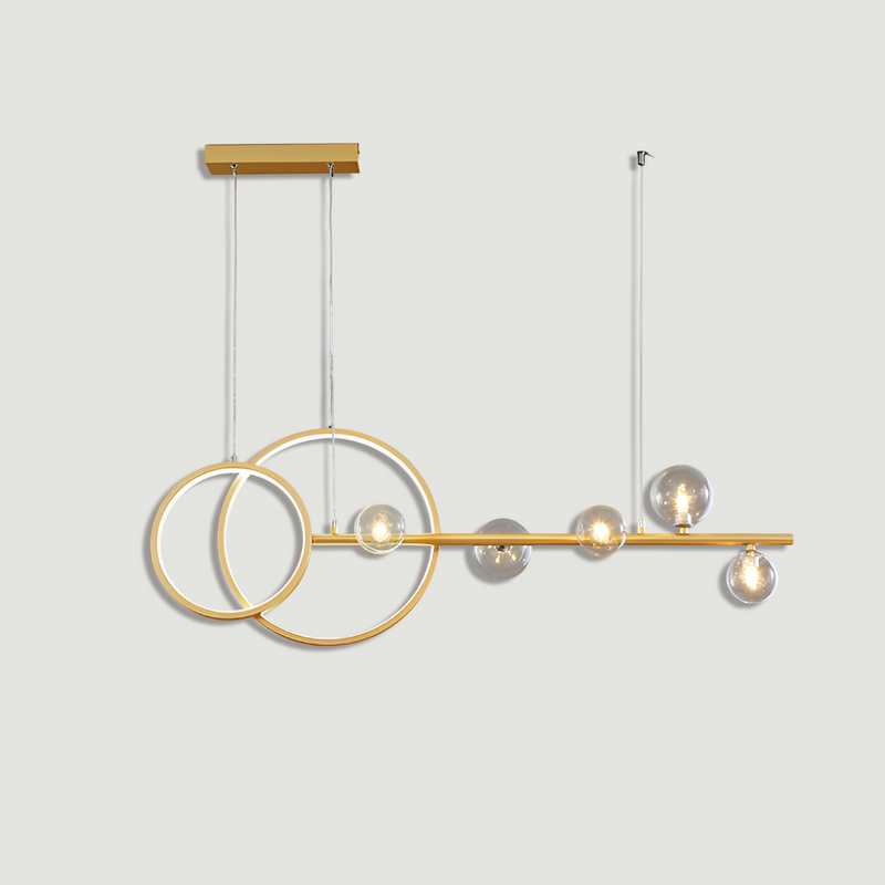 Люстра Geometry Style L-90 cm Gold + Clear 250488-100004490