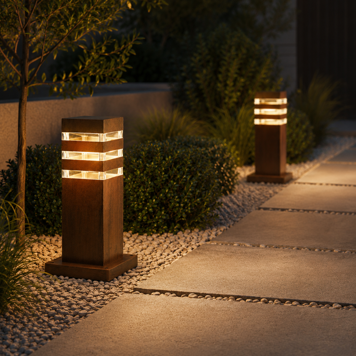 Вуличний стовбчик золотий 1xE27 IP54 Gold Olivia 260619-100008166