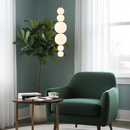 Підвісний світильник золотий з білими плафонами H-85 cm Led 20W Gold Pearl Balls 251166-100006691