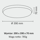 Світильники срібні стельові D-29 cm / D-39 cm Led 4000K Chrome Circle 260140-100007172