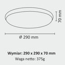Світильники срібні стельові D-29 cm / D-39 cm Led 4000K Chrome Circle 260140-100007172