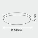 Світильники чорні стельові D-29 cm / D-39 cm Led 4000K Black Circle 260140-100007163