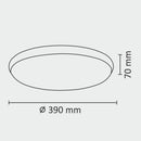 Світильники чорні стельові D-29 cm / D-39 cm Led 4000K Black Circle 260140-100007163