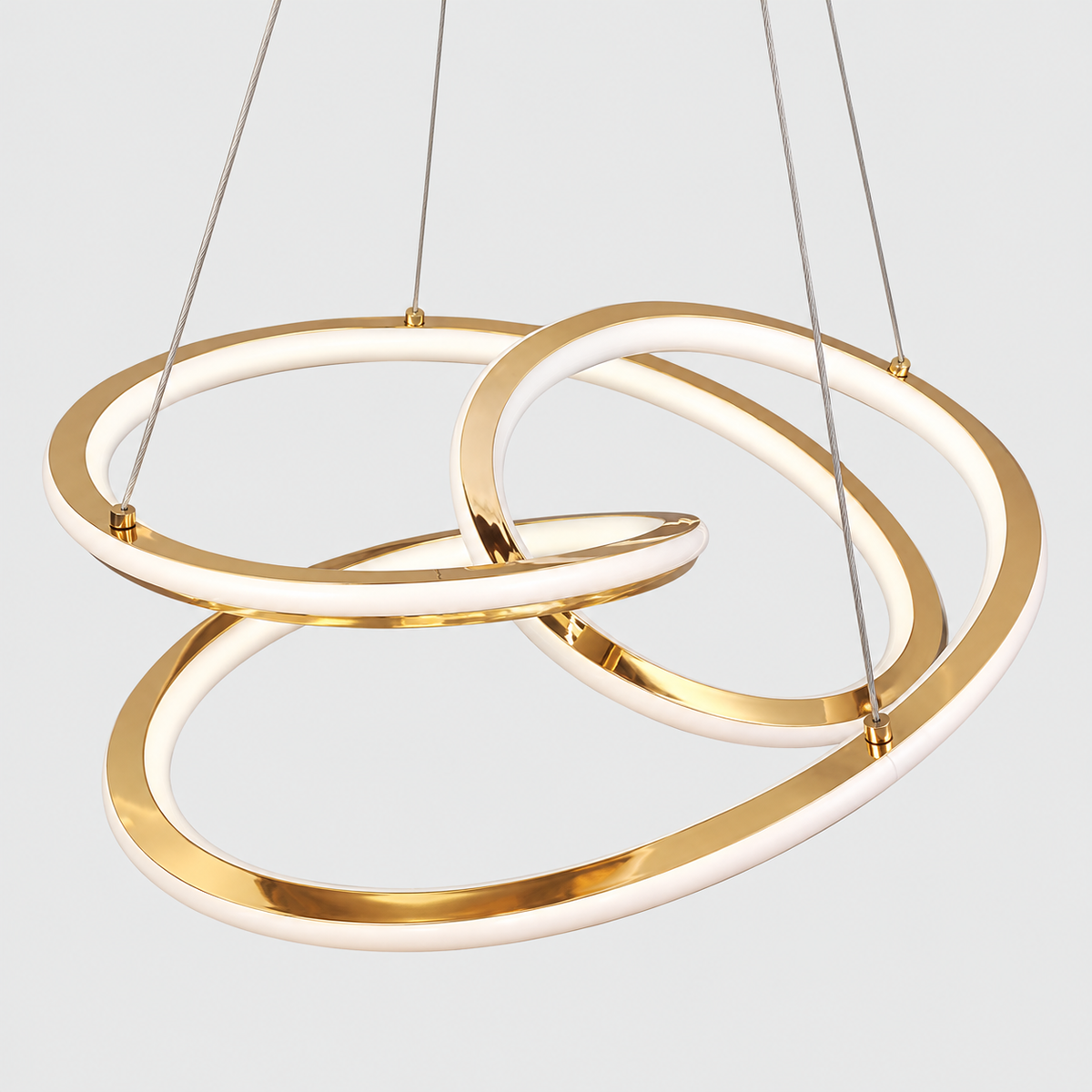 Люстра золота підвісна з хвилястим плафоном D - 48,5 cm Led 149W Gold Curl 260935-100008990