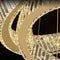 Підвісна люстра золота кришталева D-60 cm Led 44W Gold Brass Ring Luxury 250935-100002063