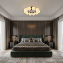 Люстра чорна з білими матовими плафонами D-60 cm / D-80 cm E14x10 / E14x16 Black Pearls 251119-100006692