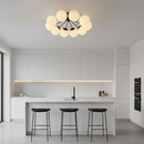 Люстра чорна з білими матовими плафонами D-60 cm / D-80 cm E14x10 / E14x16 Black Pearls 251119-100006692