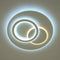 Ультратонка стельова біла кругла люстра з кільцями D-46 cm Led 70W White Home circle 250874-100005738
